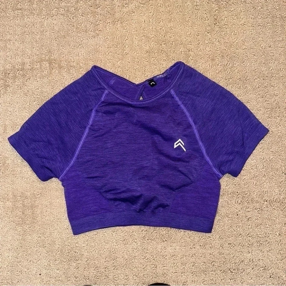 Oner Active Effortless Seamless Short Sleeve Crop Top XS - Picture 2 of 7